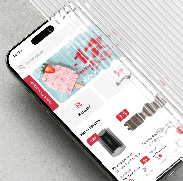 Development of an app for a chain of DIY hypermarkets